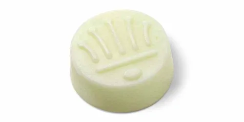 Bartpflege - feste Spülung für weiches Barthaar von THOMA Naturpflege, rundes Stück Conditioner mit Prägung, natürliche Pflege für den Bart.