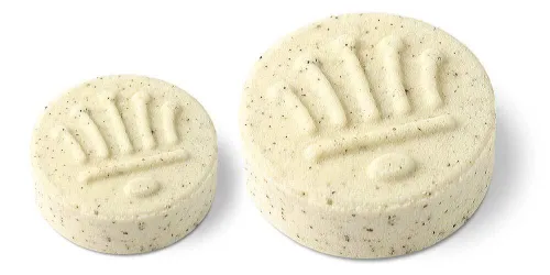 Revital Shampoo mit Ingwer, Magnolie und Pracaxiöl in 2 Größen dargestellt - pflegendes festes Shampoo für revitalisiertes und glänzendes Haar.