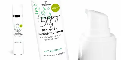 Airlessspender für eine Creme gegen Akne und unreine Hauit